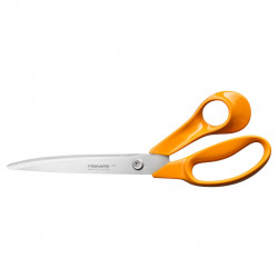 Ciseaux de tailleur - Classic 25 cm pour droitier - coupe tissus et matériaux épais de marque FISKARS, référence: B9704000