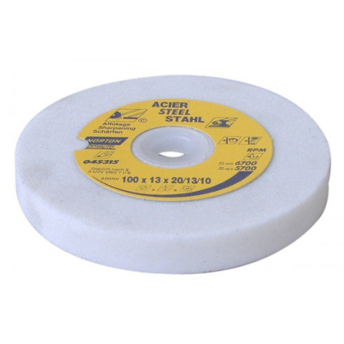 Meule Corindon Blanc YTGZS Pour Touret - 150x32x20mm Grain 80 Meulage Métaux/Verre