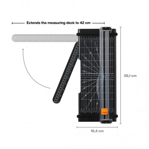 Massicot - SureCut TripleTrack 30,5 cm A4-A3 - coupe papier précise bureau et loisirs créatifs - FISKARS