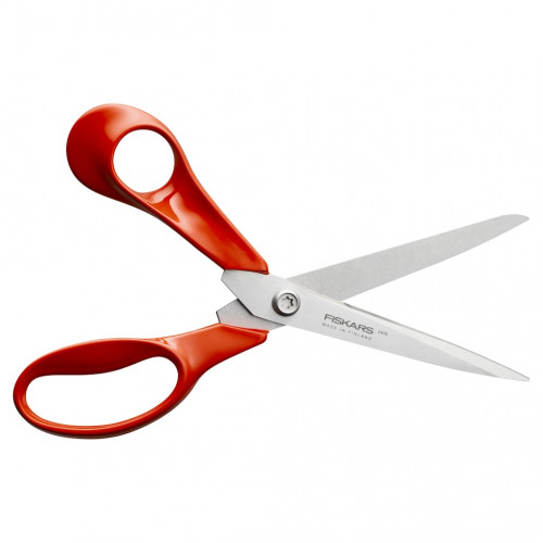 Ciseaux - gaucher  - lames inversées acier inox coupe précise durable - FISKARS