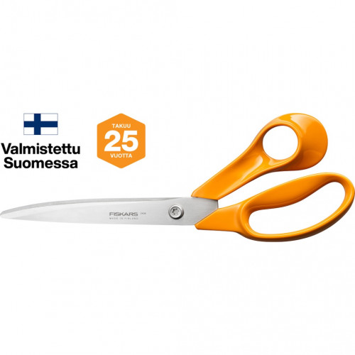 Ciseaux - longue lame  - acier inox coupe précise durable - FISKARS