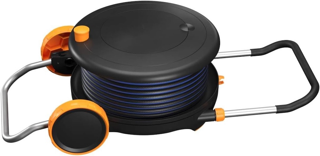 Dévidoir sur roulettes Confort 12 tuyau de 30m + 1 5m Ø13 mm FISKARS