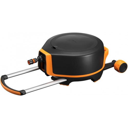 Dévidoir - XL kit complet avec tuyau 20 m - chariot d’arrosage mobile avec accessoires - FISKARS