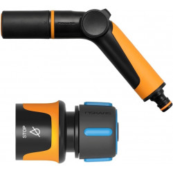 Pistolet d'arrosage - 2 fonctions avec raccord STOP - set d’arrosage SoftGrip de marque FISKARS, référence: J9705600