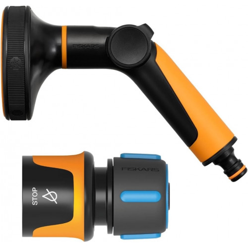 Pistolet d'arrosage - Multi 5 fonctions avec raccord STOP - set de pulvérisation universel - FISKARS