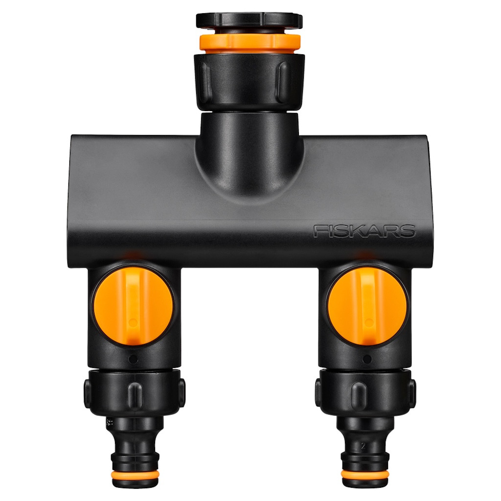 Raccord 2 voies Comfort avec vannes onoff répartiteur robinet arrosage universel