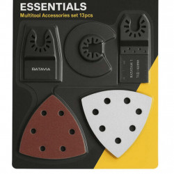 Kit d’accessoires multitool - (13 pièces) - lames, grattoir et abrasifs de marque Batavia, référence: B9707200