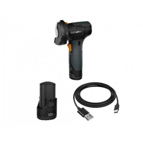 Meuleuse d'angle sans fil - Fixxpack 12V 76 mm (avec batterie 2Ah et câble) - usage jardin et maison - Batavia
