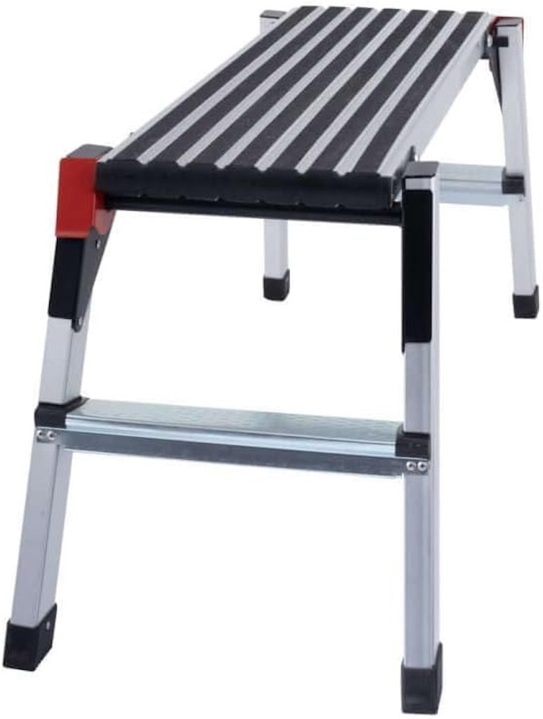 Plateforme de travail - pliable en aluminium - hauteur de travail 2,5 m sécurisée