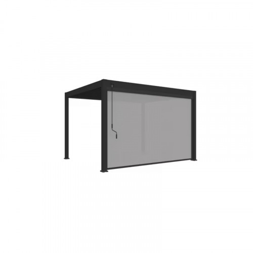 Pergola bioclimatique autoportante 4 x 3 m à lames orientables - aluminium - stores latéraux intégrés - Ombréa