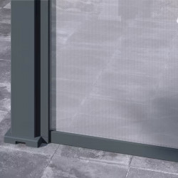 Pergola bioclimatique autoportante 4 x 3 m à lames orientables - aluminium - stores latéraux intégrés - Ombréa