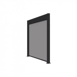 Pergola bioclimatique autoportante 6 x 3 m à lames orientables - aluminium anthracite - stores latéraux inclus - Ombréa