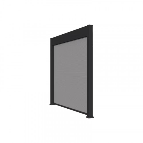 Pergola bioclimatique autoportante 6 x 3 m à lames orientables - aluminium anthracite - stores latéraux inclus - Ombréa