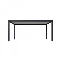 Carport simple 3 x 5 m anthracite - toit étanche en acier galvanisé de marque Ombréa, référence: J9722900