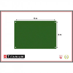 Bâche de protection verte 4 x 6 m - étanche et recyclable - Ombréa