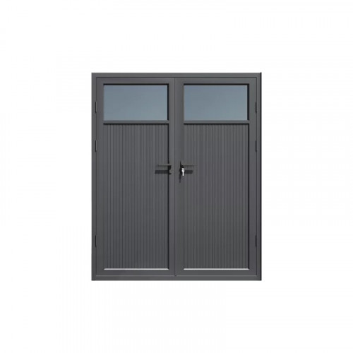 Carport simple 3 x 7 m anthracite - avec annexe de stockage - Ombréa