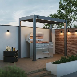 Kit éclairage LED pour pergola BBQ 3 x 1,5 m - éclairage RVB connecté - Ombréa