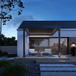Kit LED pour pergola bioclimatique adossée 3 x 3 m - éclairage RVB connecté - Ombréa