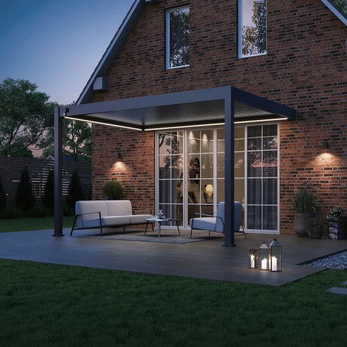 Kit LED pour pergola bioclimatique adossée 3 x 4 m - éclairage RVB connecté - Ombréa