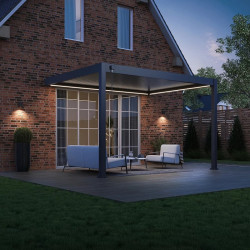 Kit LED pour pergola bioclimatique adossée 3 x 4 m - éclairage RVB connecté - Ombréa