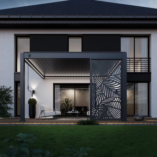 Kit LED pour pergola bioclimatique adossée 4 x 4 m - éclairage RVB connecté - Ombréa