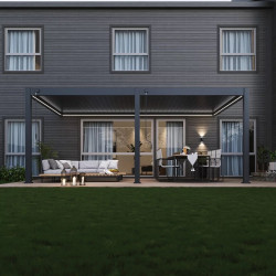 Kit LED pour pergola bioclimatique adossée 4 x 6 m - éclairage RVB connecté - Ombréa