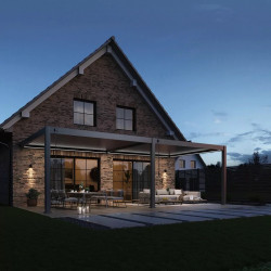Kit LED pour pergola bioclimatique adossée 4 x 8 m - éclairage RVB avec télécommande de marque Ombréa, référence: J9724400