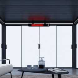 Chauffage extérieur infrarouge 3000 W - pour pergola et carport - Ombréa