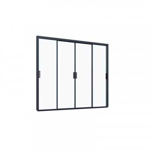 Paroi coulissante en verre 3 m - pour pergola bioclimatique - Ombréa
