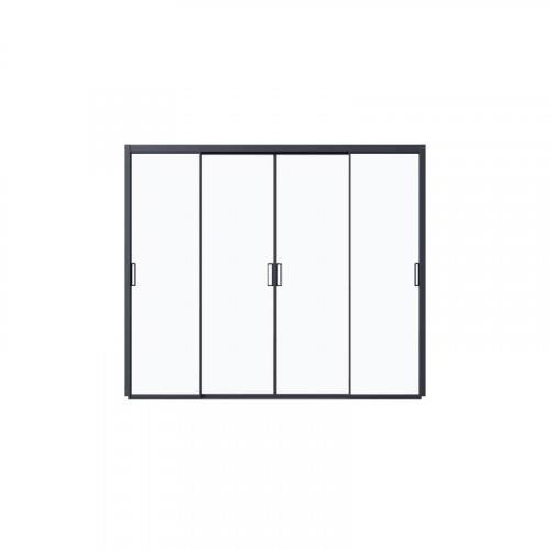 Paroi coulissante en verre 3 m - pour pergola bioclimatique - Ombréa