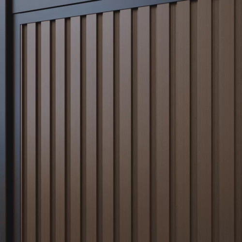 Abri de jardin pour pergola bioclimatique autoportée 4 m - aluminium et bois composite - Ombréa