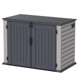 Abri de rangement extérieur - 2100 L - PVC et métal - grande capacité sans entretien - Duramax