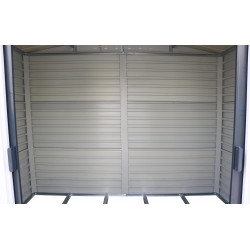 Abri de jardin métal 8 x 6 avec base incluse - acier galvanisé anthracite - surface 4,79 m² - Duramax