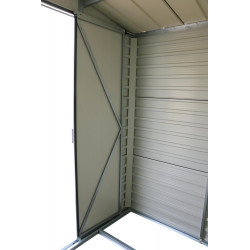 Abri de jardin métal 8 x 6 avec base incluse - acier galvanisé anthracite - surface 4,79 m² - Duramax