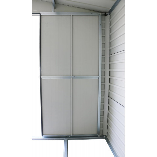 Abri de jardin métal anthracite 10 x 10 - acier galvanisé renforcé - Duramax
