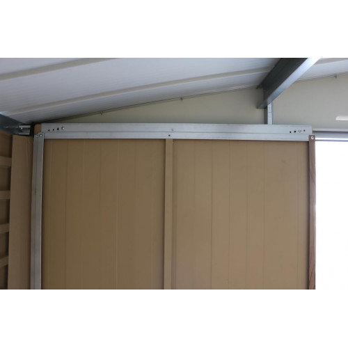 Abri de jardin métal effet bois 10 x 10 - acier galvanisé renforcé - Duramax