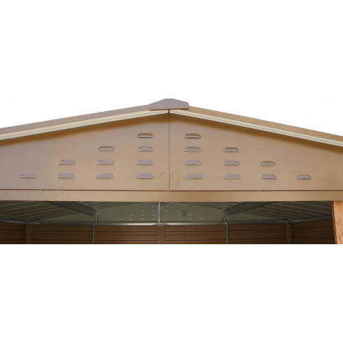 Abri de jardin métal effet bois 10 x 10 - acier galvanisé renforcé - Duramax