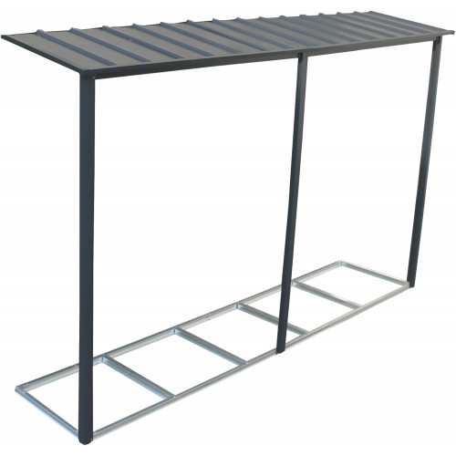 Extension auvent pour abri de jardin Alpine 2 x 10 - acier galvanisé anthracite - Duramax