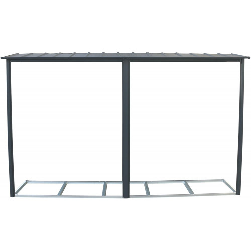 Extension auvent pour abri de jardin Alpine 2 x 10 - acier galvanisé anthracite - Duramax
