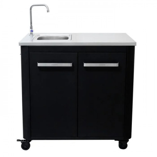 Module évier cuisine extérieure 90 cm - plan de travail inox - robinet inclus - Cozze
