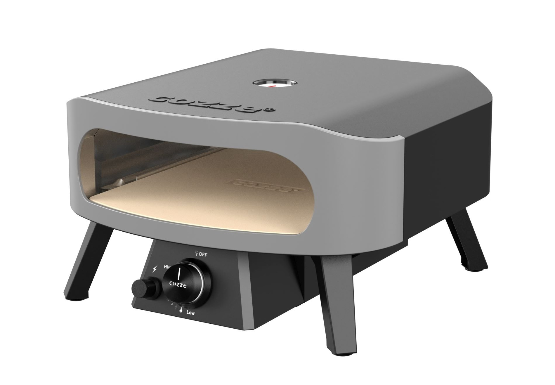 Four à pizza COZZE 13 Gaz 6 KW Jusquà 450°C Thermomètre inclus Porte - vue 2