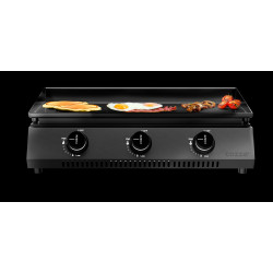 Plancha gaz G-700 6,6 kW - surface antiadhésive 66,5 x 35 cm - thermomètre inclus - Cozze