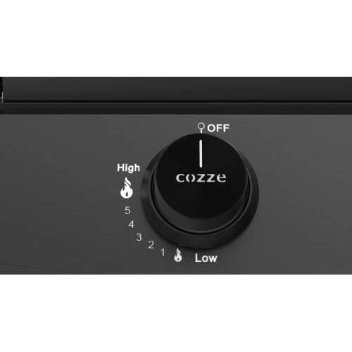 Plancha gaz G-700 6,6 kW - surface antiadhésive 66,5 x 35 cm - thermomètre inclus - Cozze
