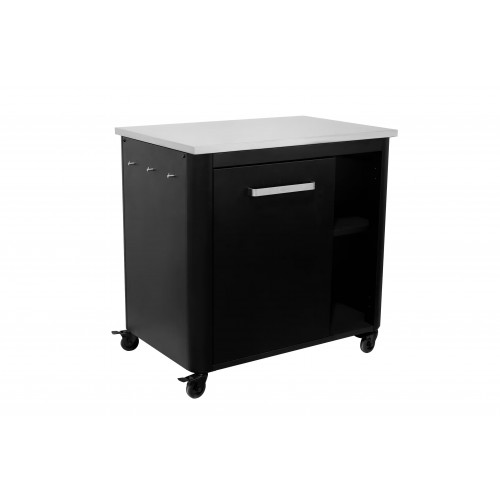 Cuisine extérieure 90 cm - plan de travail inox - rangement bouteille de gaz - Cozze