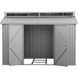 Abri de jardin aluminium 10 x 6 avec lucarne - fenêtre latérale - surface 5,36 m² - Duramax