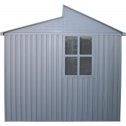 Abri de jardin aluminium 10 x 8 avec lucarne - fenêtre latérale - surface 7,24 m² - Duramax