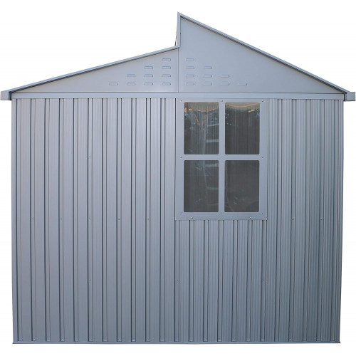 Abri de jardin aluminium 10 x 8 avec lucarne - fenêtre latérale - surface 7,24 m² - Duramax