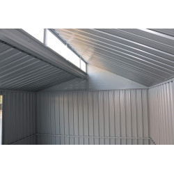 Abri de jardin aluminium 10 x 8 avec lucarne - fenêtre latérale - surface 7,24 m² - Duramax