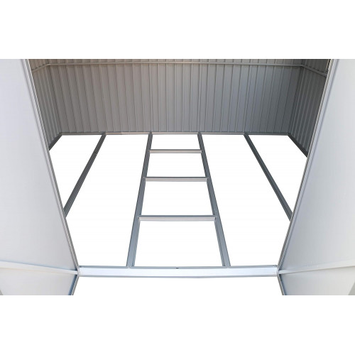 Abri de jardin aluminium 10 x 8 avec lucarne - fenêtre latérale - surface 7,24 m² - Duramax