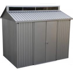 Abri de jardin aluminium 8 x 6 avec lucarne - fenêtre latérale - surface 4,33 m² - Duramax